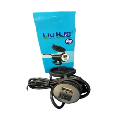 CARGADOR USB CON APAGADOR (NEGRO) LIDER