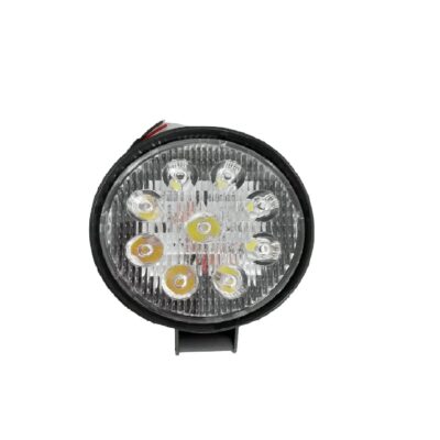 FARO 9 LED REDONDO / BLANCO CON SOPORTE DE MONTAJE (2 PULGADAS 12-80V) LIDER
