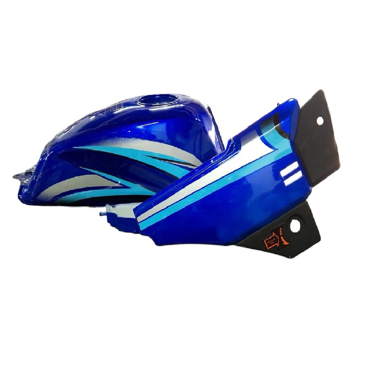 TANQUE DE GASOLINA C/TAPAS LATERALES ZZ-EKH (AZUL) PALMIMOTOS