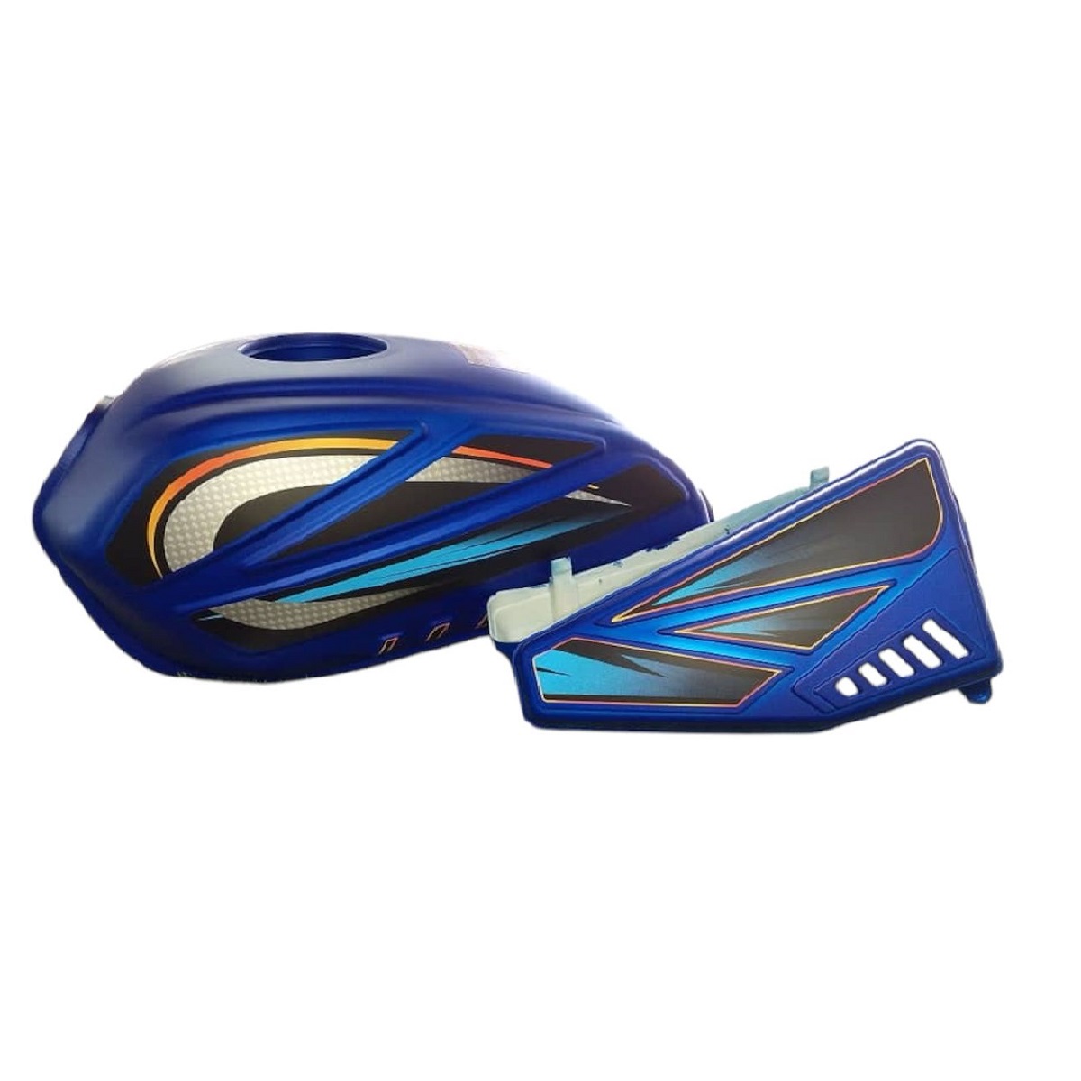 TANQUE DE GASOLINA C/TAPAS LATERALES ZZ-B150R (AZUL) MOTOR POWER