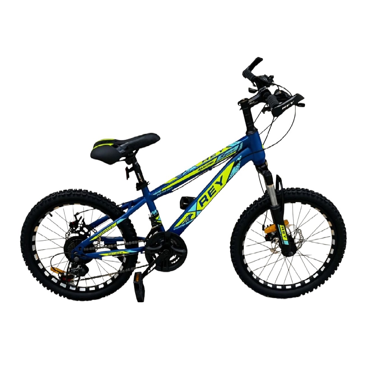 BICICLETA EXPLORER 20 PUGA AZUL CON VERDE REY018