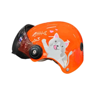 CASCO IBK P/NIÑO (NARANJA) KDENCO