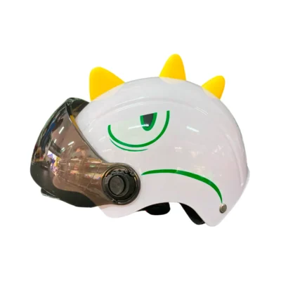 CASCO P/NIÑOS DINOSAURIO (BLANCO) KDENCO