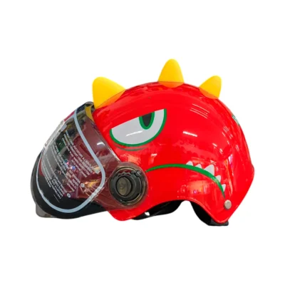 CASCO P/NIÑOS DINOSAURIO (ROJO) KDENCO