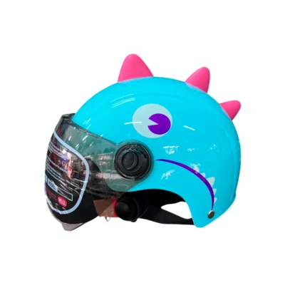 CASCO P/NIÑOS DINOSAURIO (AZUL CELESTE) KDENCO