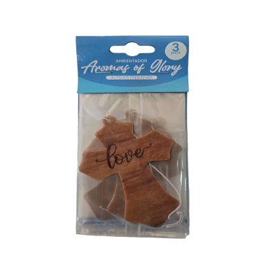 Ambientador Carro Nature Fresh Cruz Marron X3