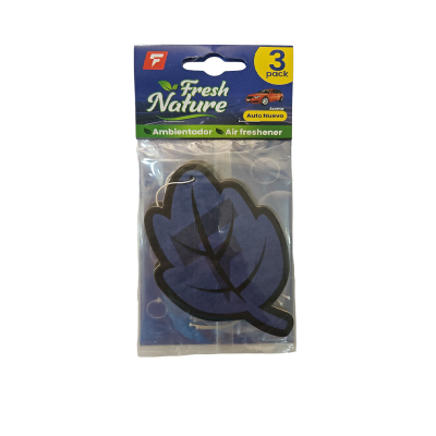 Ambientador Carro Nature Fresh Hoja Azul X3