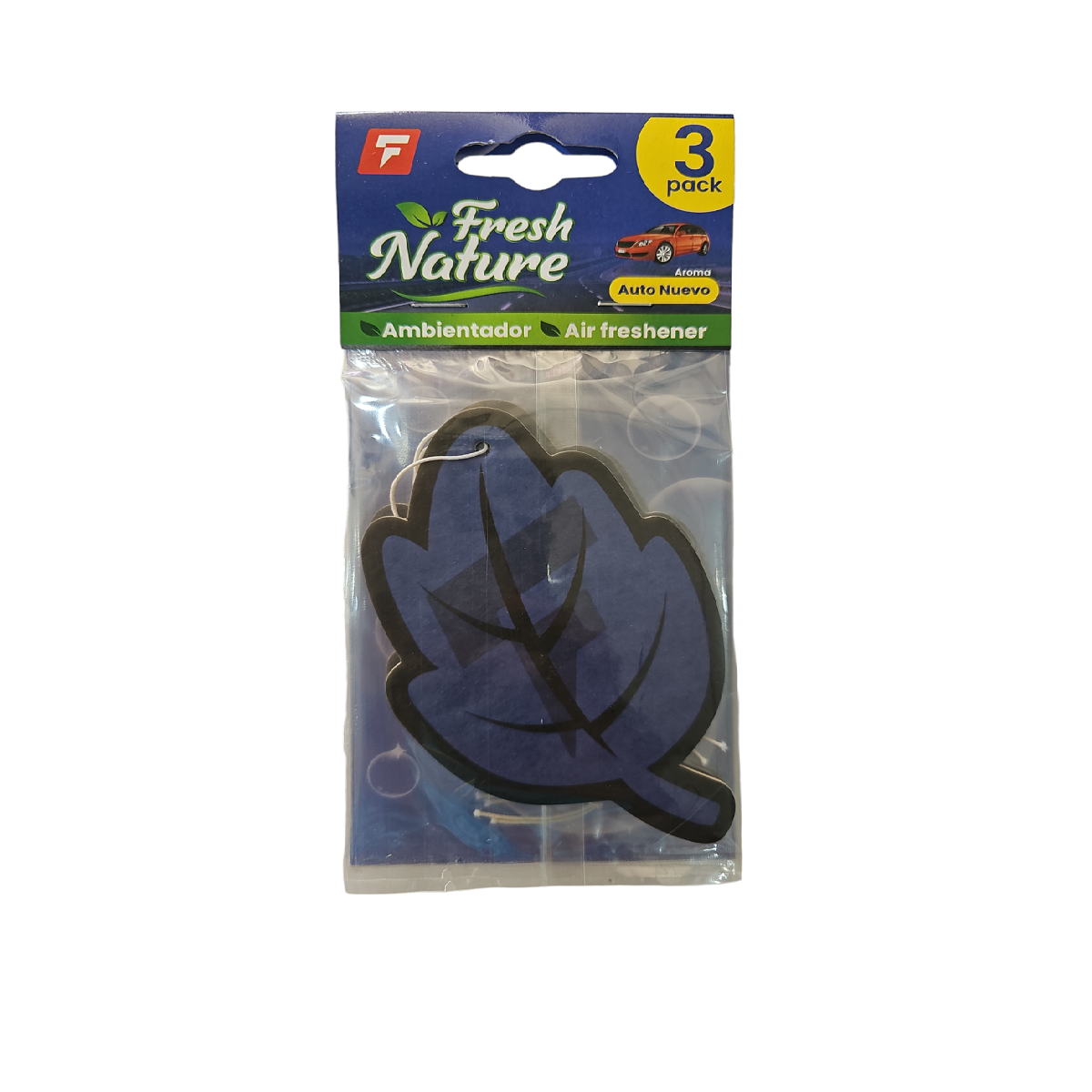 Ambientador Carro Nature Fresh Hoja Azul X3