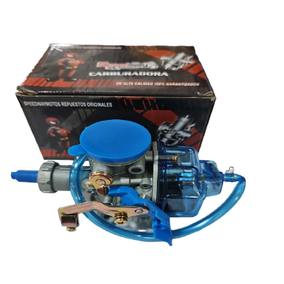 Carburador Racing Transparente Azul ZZ-H1 PZ26 SpeedWay