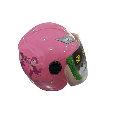 Casco Infantil Con Visera Sirena Rosado ZZ
