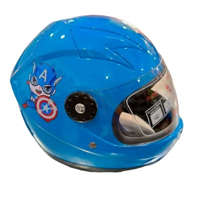 Casco Infantil Semi-Integral Con Vicera Azul ZZ