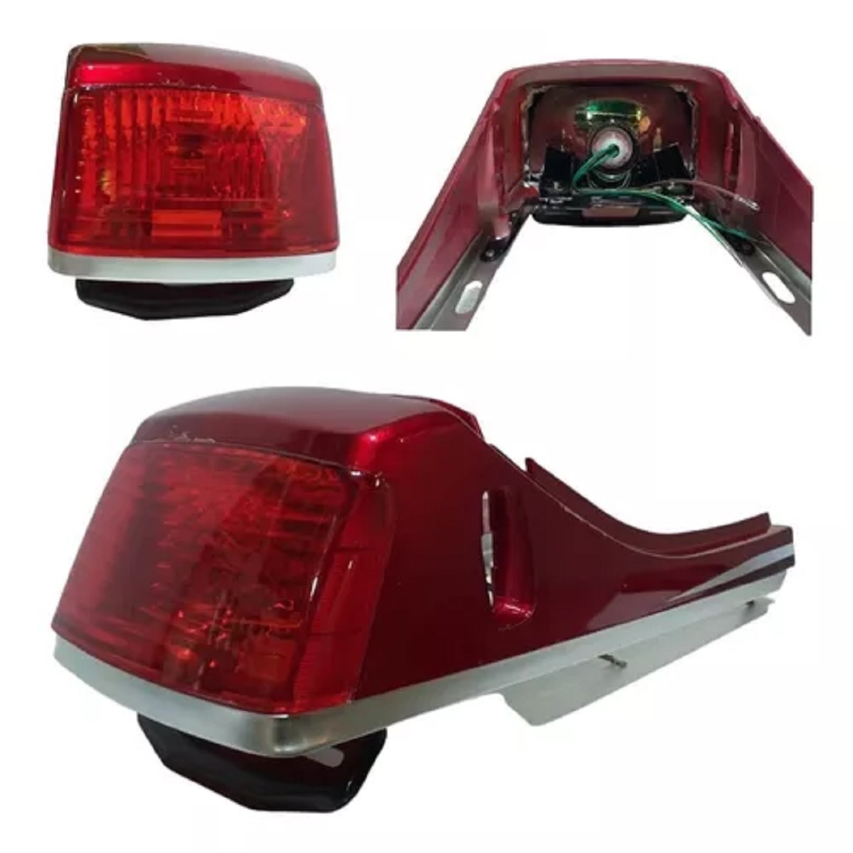 Cola Trasera Completa  ZZ-H1 Rojo