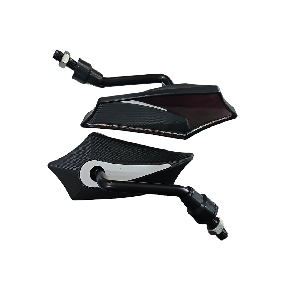 Espejos Retrovisor Universal 2507H Negro-Blanco ZZ