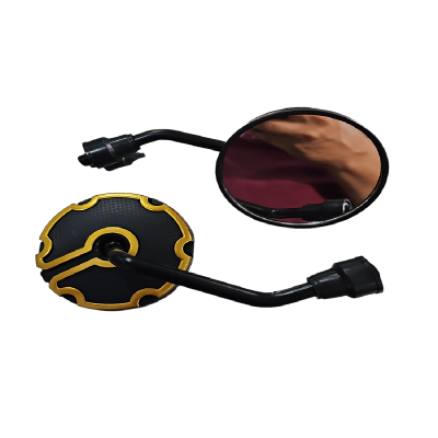 Espejos Retrovisores Universal 2537H Negro- Amarillo ZZ