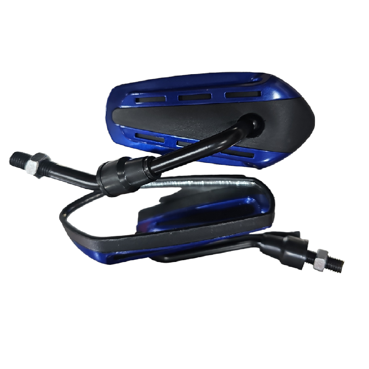 Espejos Retrovisores Universales 2505H Negro-Azul ZZ