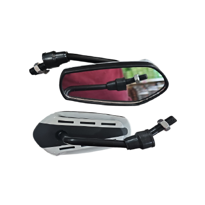 Espejos Retrovisores Universales 2505H Negro-Blanco ZZ