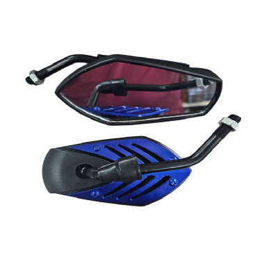 Espejos Retrovisores Universales 2508H Negro-Azul ZZ