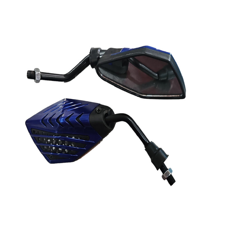 Espejos Retrovisores Universales 2530H Negros-Azul ZZ
