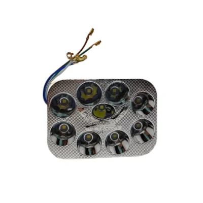 Faro LED Interno Cuadrado 9 Puntos Federal