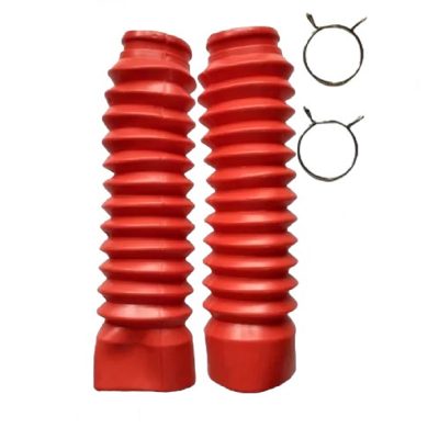 Goma Acordeon Antipolvo Pequeña Rojo