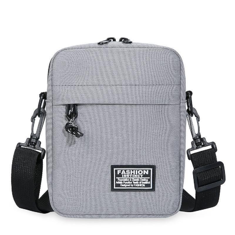 Mini Bolso Cruzado Informal Color Gris