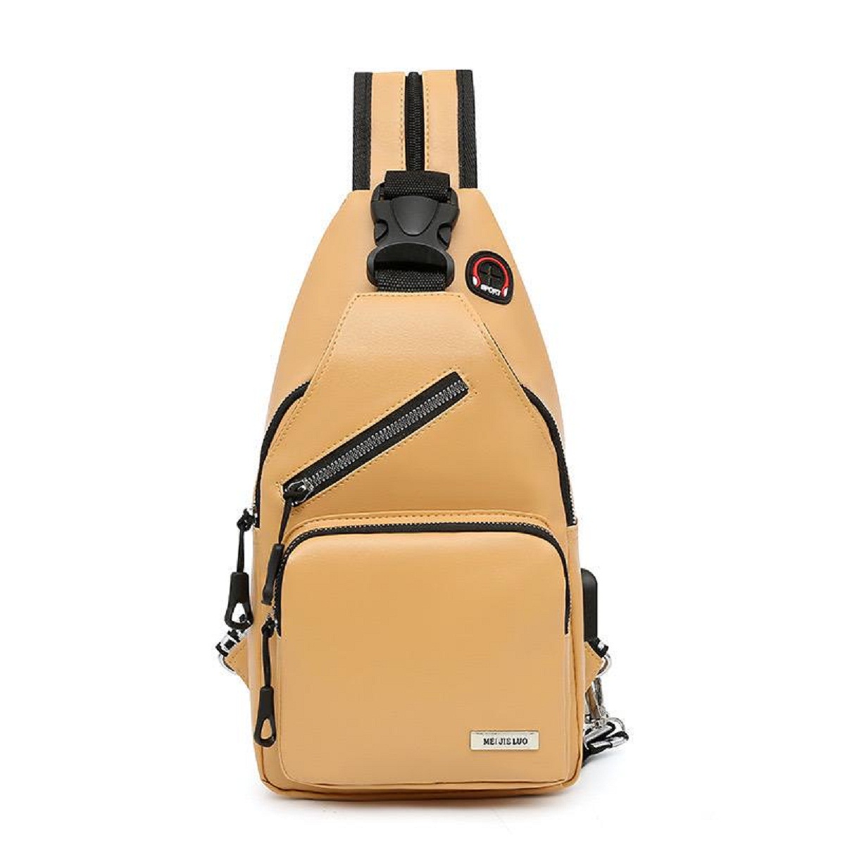 Bolso De Espalda Beige 3Puestos ZZ
