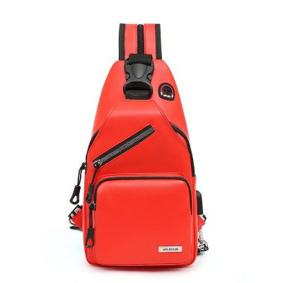 Bolso De Espalda Rojo 3Puestos ZZ