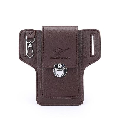 Bolso De Cintura Multifuncional Color Marrón