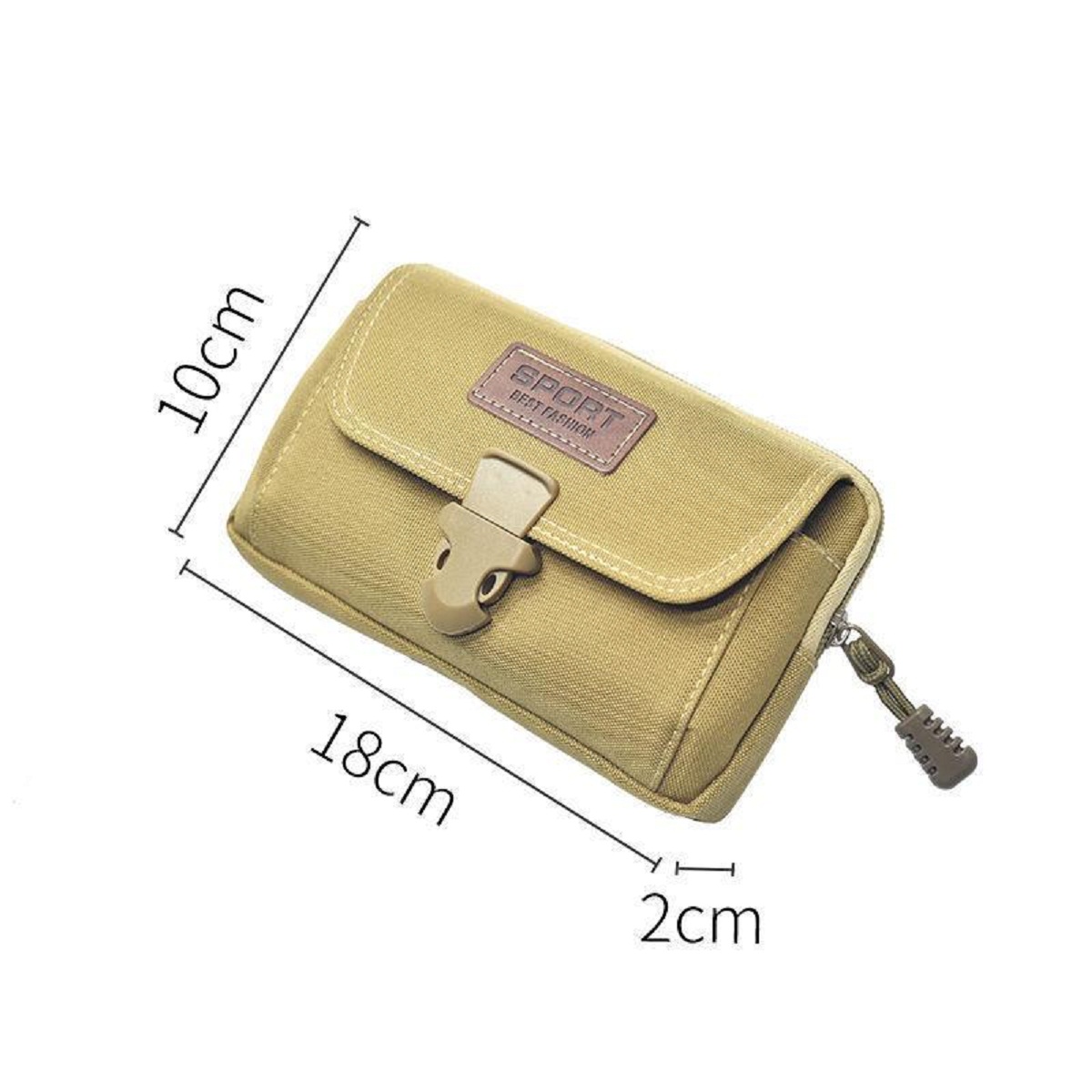 Bolso De Cintura Color Marrón Multifuncional