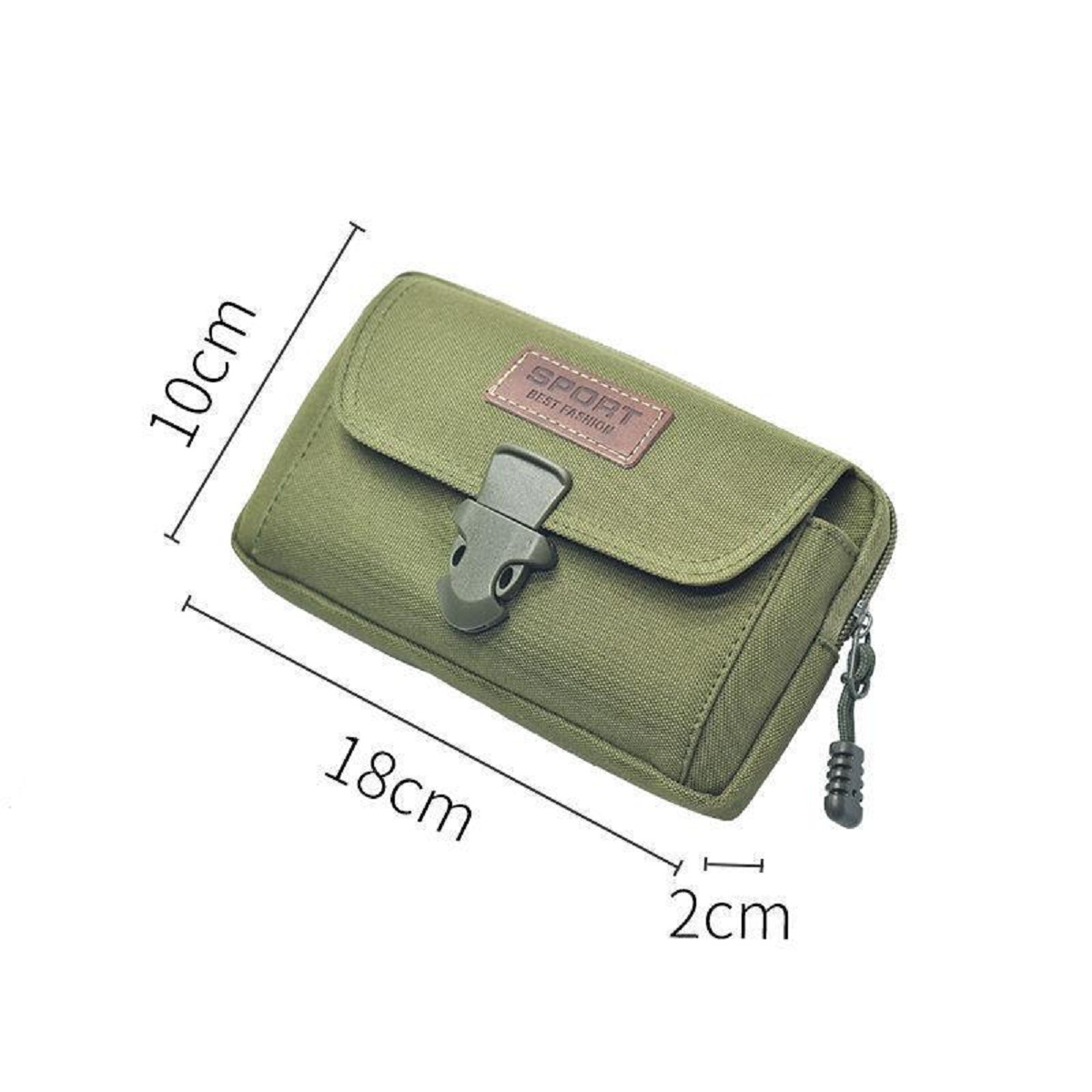 Bolso De Cintura Multifuncional Color Verde