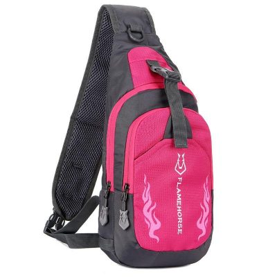 Bolso Cruzado Color: fucsia-Negro ZZ