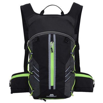 Bolso Deportiva Impermeable Negro-verde ZZ