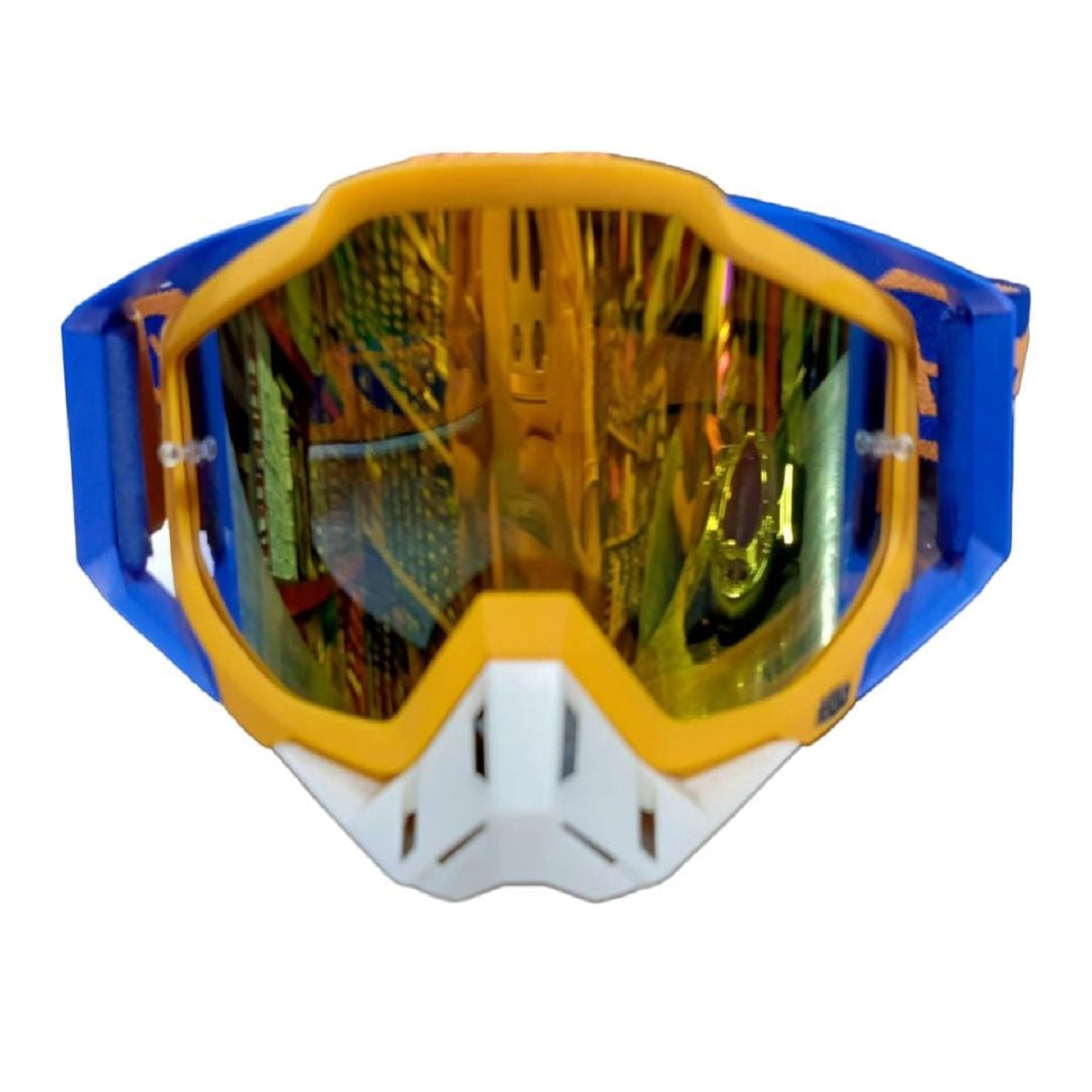 Lente Grande Naranja/Azul ZZ