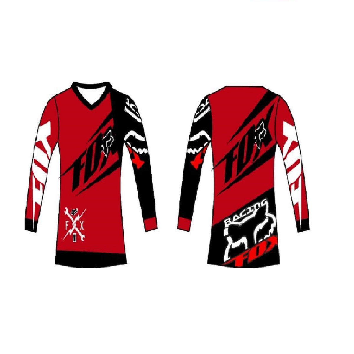 Suéter Manga Larga Fox Rojo ZZ