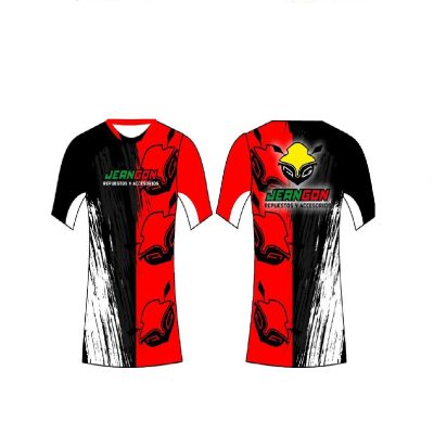 Franela Negra-Rojo-Blanco ZZ