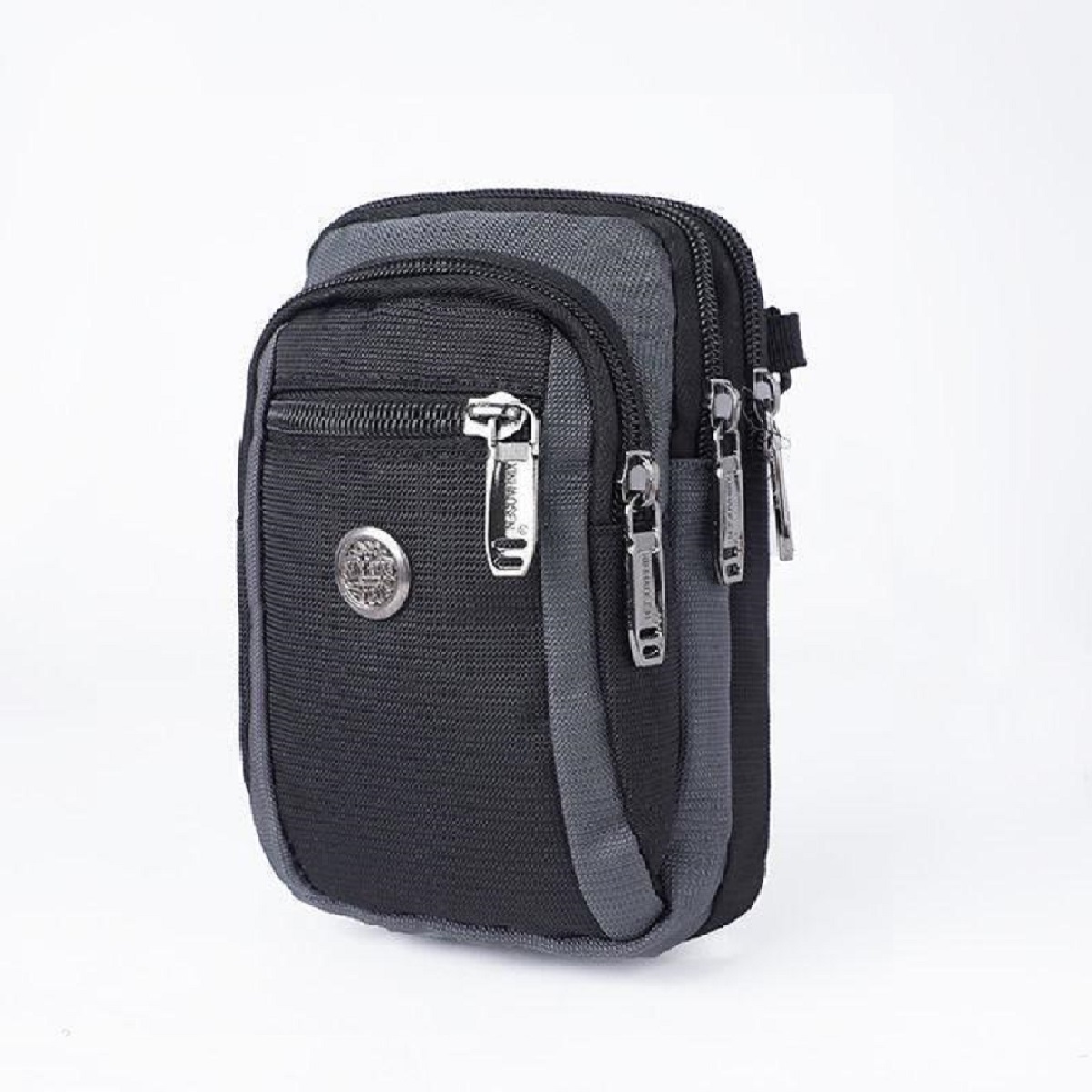Bolso De Correa 18*10*3 Negro-Gris ZZ