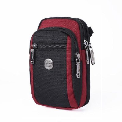 Bolso De Correa 18*10*3 Negro-Vinotinto ZZ