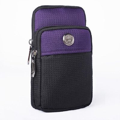 Bolso De Correa 18*10*3 Negro-Morado ZZ