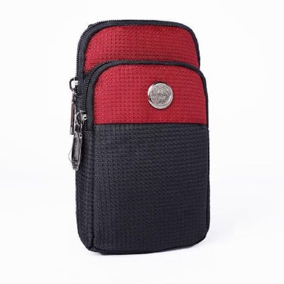 Bolso De Correa 18*10*3 Negro-Rojo ZZ