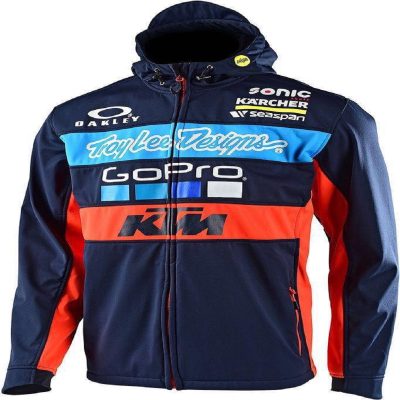 Chaqueta Manga Larga Con Gorro KTM Azul-Naranja ZZ