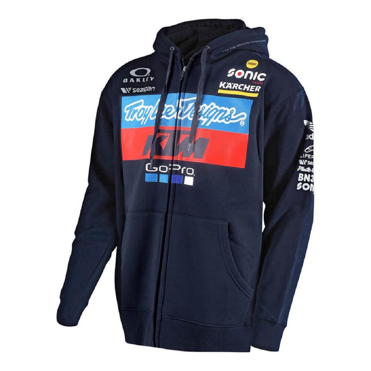 Suéter Manga Larga Con Gorro KTM Azul ZZ