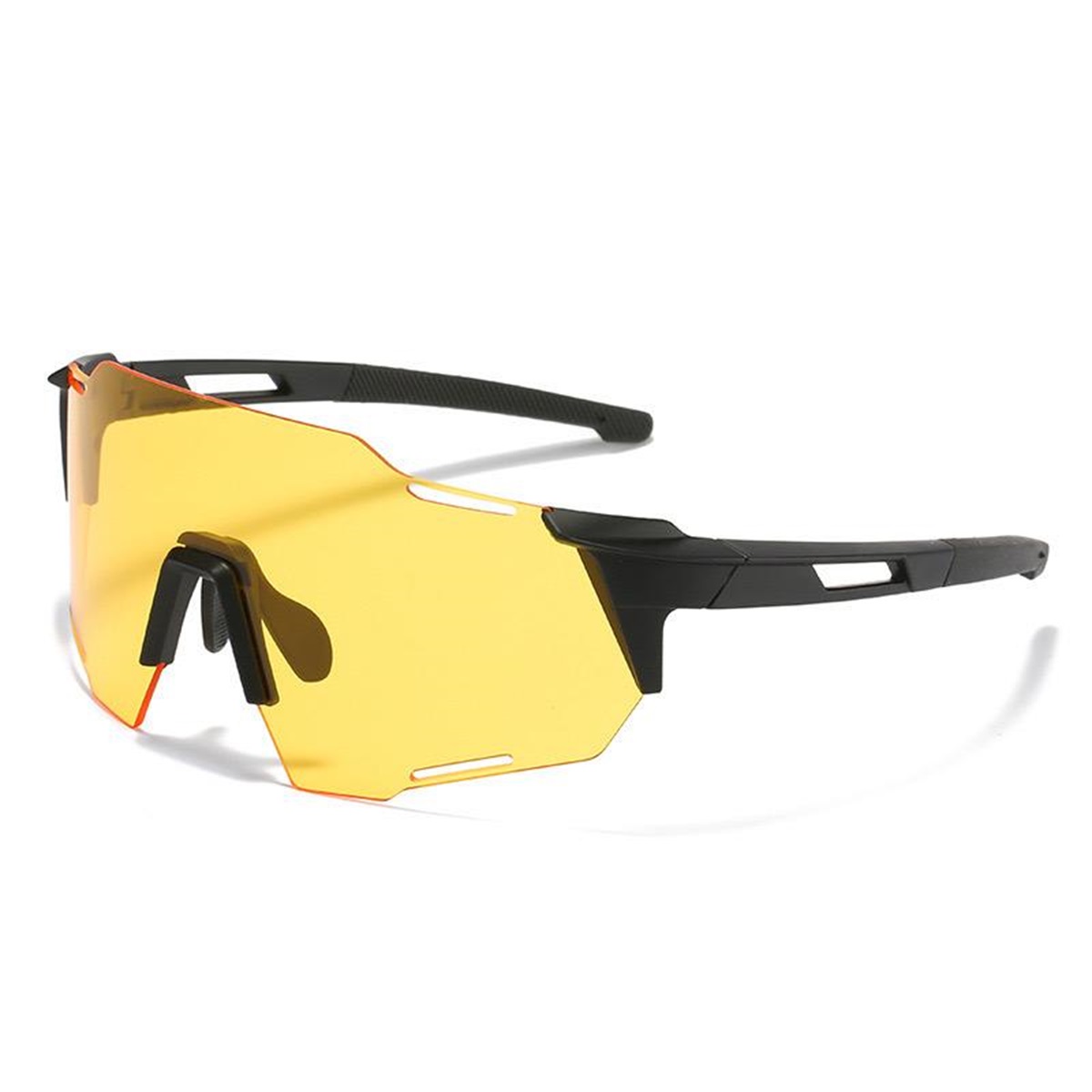 Lentes De Sol Negro Vidrio Amarillo