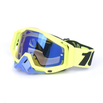 Lente Motocross Grande Ajustables Verde/Azul