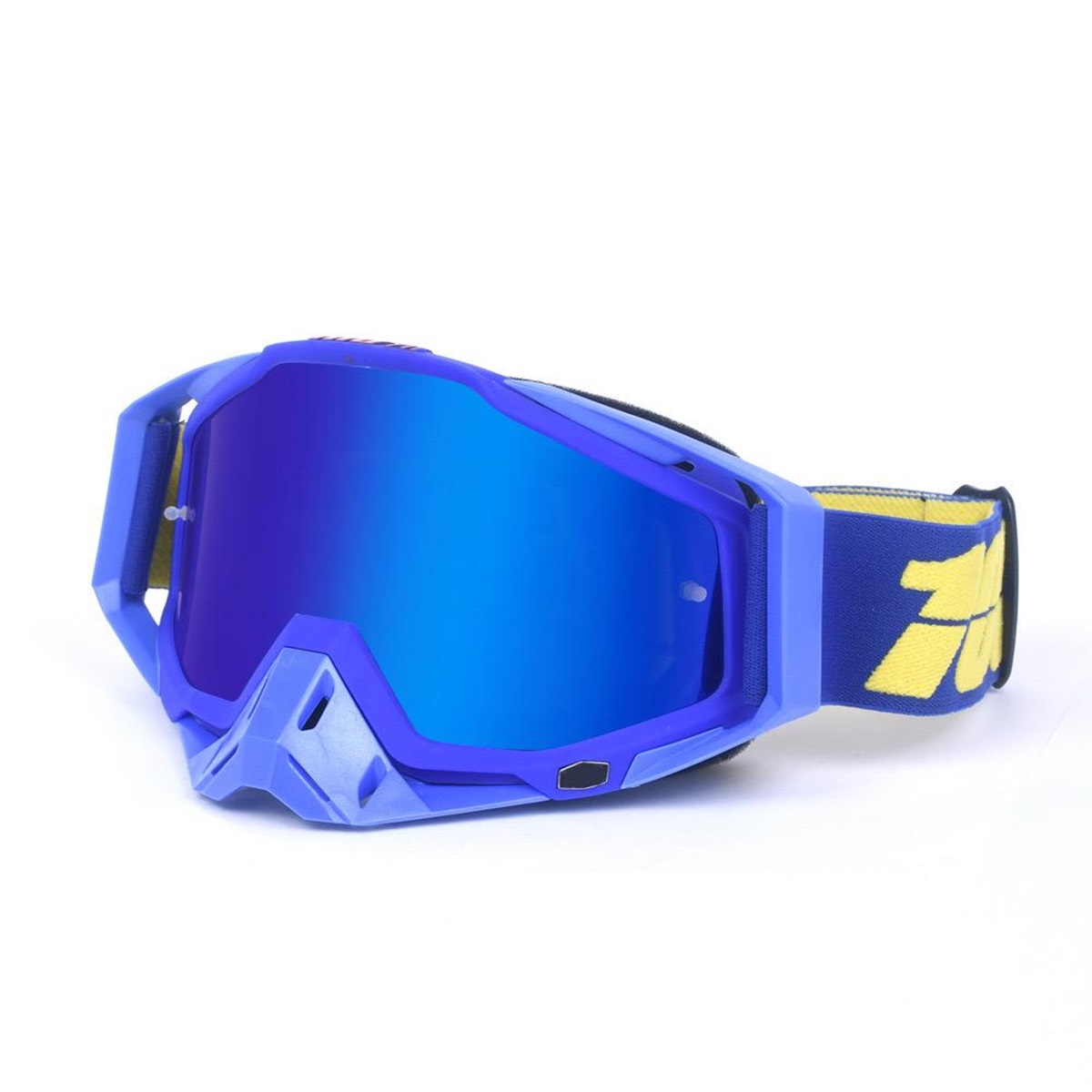 Lentes Motocross Grande Ajustables Azul