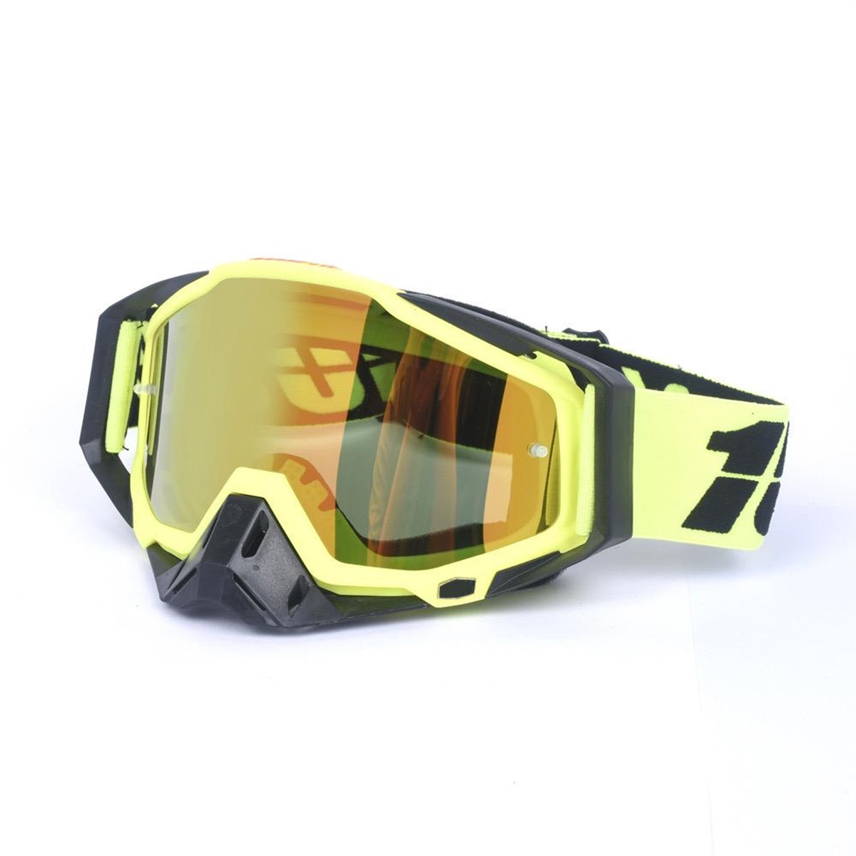 Lentes Motocross Grande Ajustables Amarilla/Negro