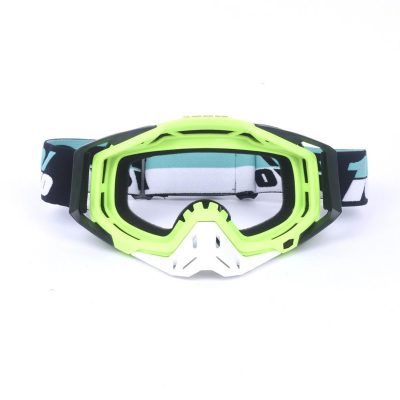 Lentes Motocross Grande Ajustables Verde-Negro
