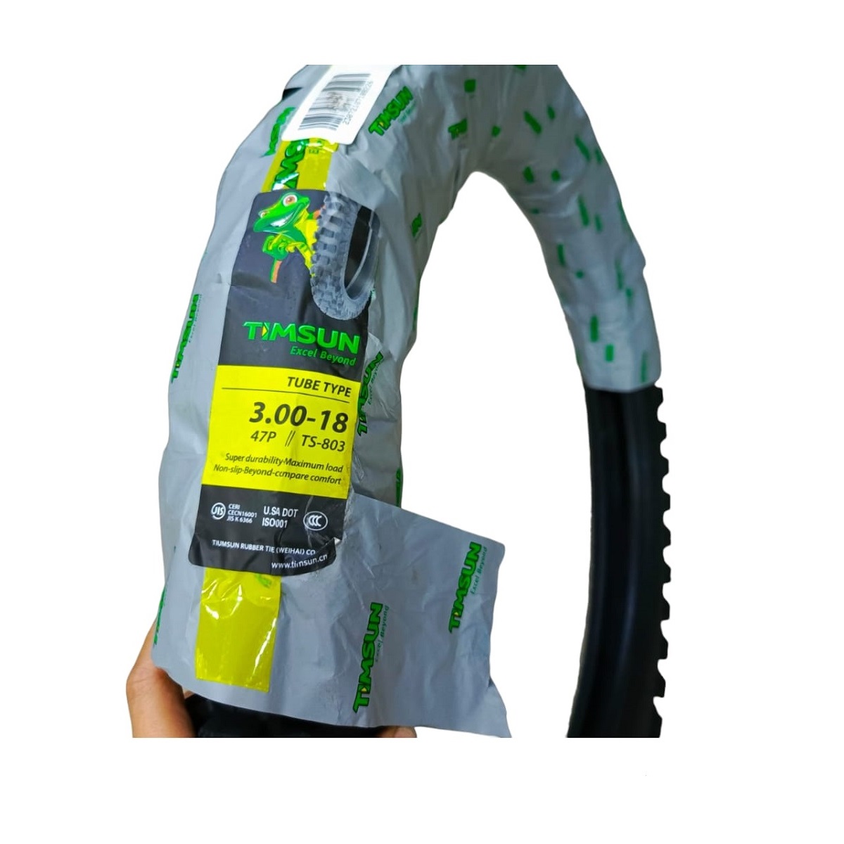 Caucho 3.00-18 Taco TS-803 Timsun ( Sin Descuento)