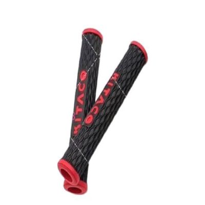 Goma De Manillas Tipo Malla Negras-Rojo ZZ