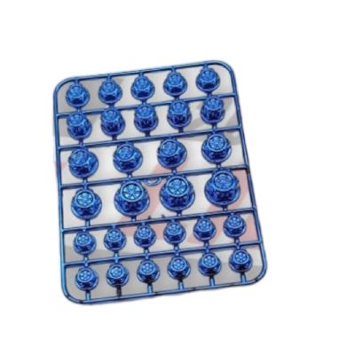 Kit Tapa De Tornillo Lujo Motor Azul
