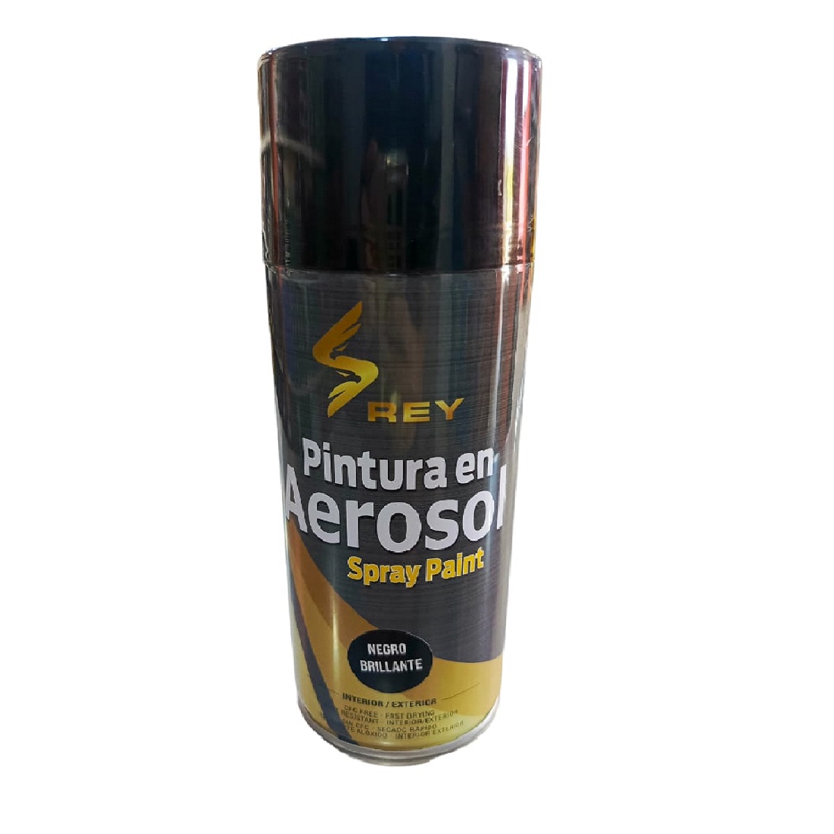 Pintura En Aerosol Spray Negro Brillante Rey
